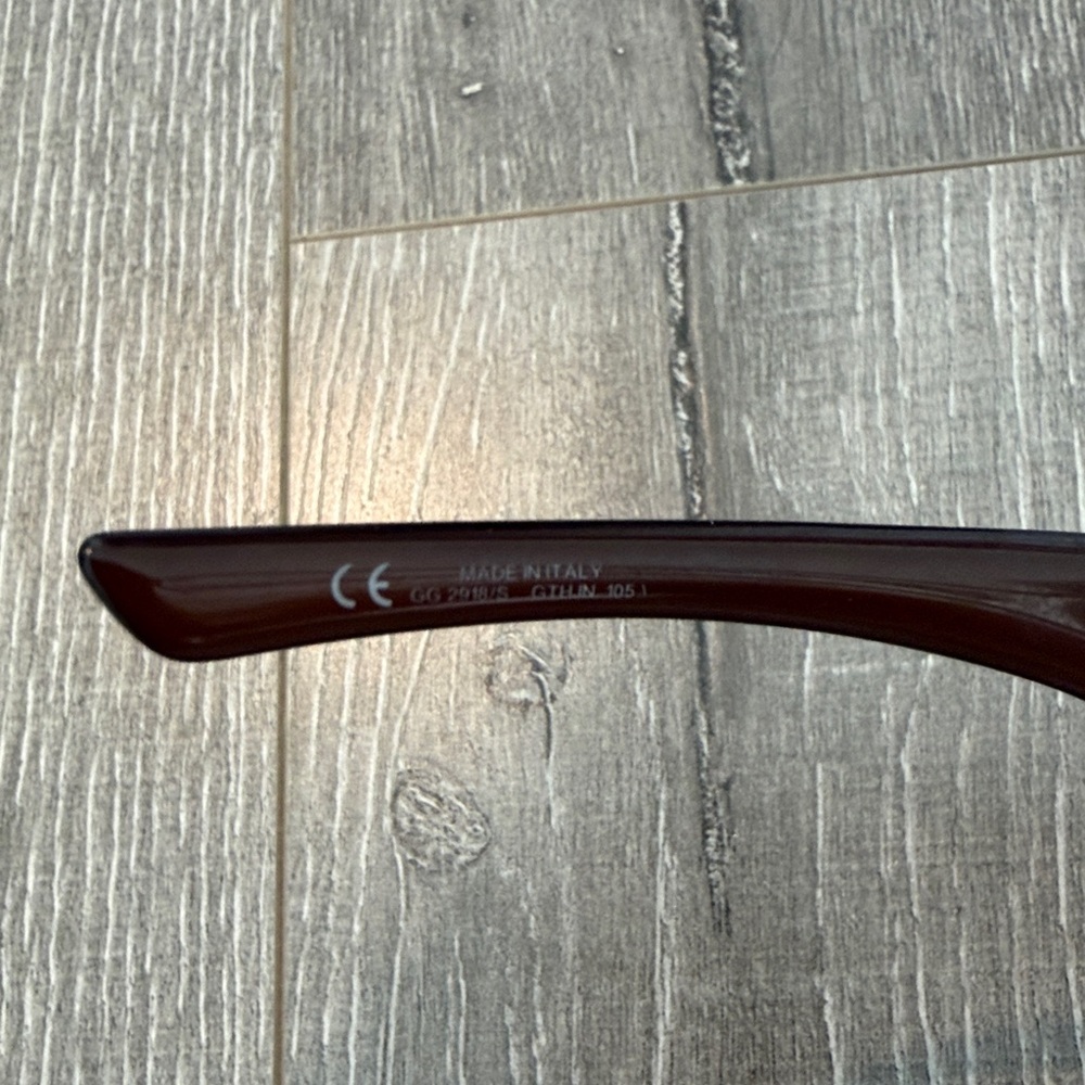 Gucci Dark Brown Sunglasses with Black Case - Picture 8 of 9